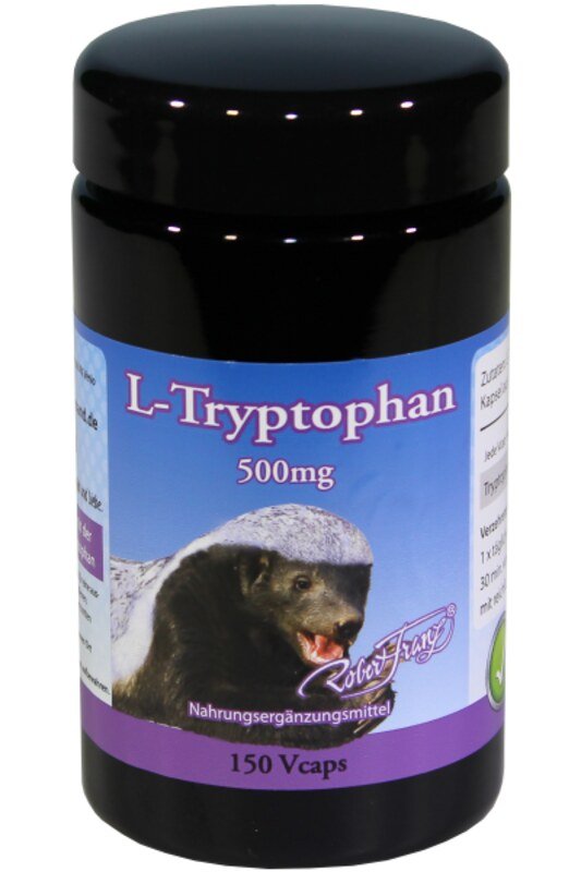 LTryptophan 500 mg von Robert Franz 150 Veg. Kapseln, Narayana