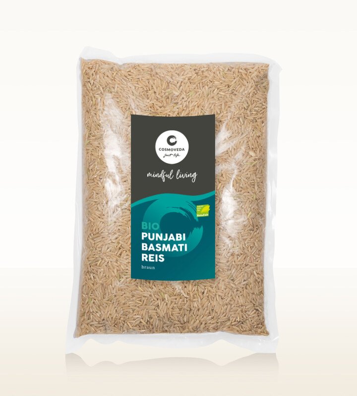 Punjabi Basmati Reis braun Bio 1000 g, , aus kontrolliert